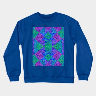 Speckled Geometric Pattern Crewneck Sweatshirt